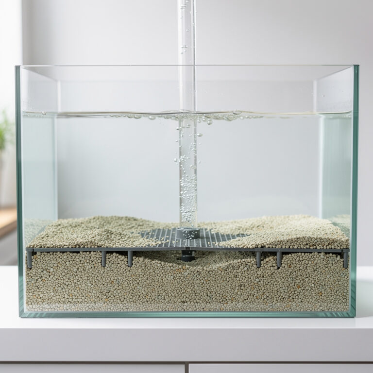 Undergravel filters and bottom flow
