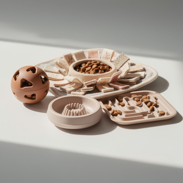 Foraging toys that slow down treats